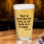 ビールはプルーフおもしろいビール引用文 タンブラーグラス