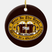 ビールはベスト時オクトーバーフェストです セラミックオーナメント (裏面)