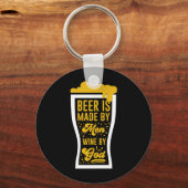 ビールは人が作る キーホルダー (正面)