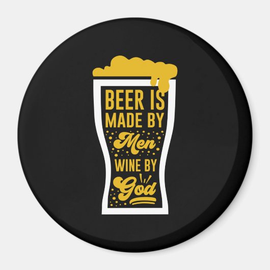 ビールは人が作る マグネット (正面)
