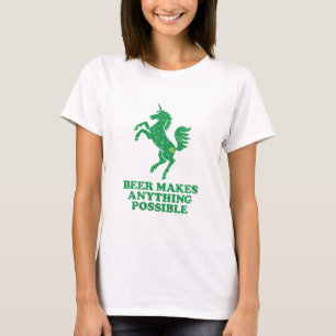 ビールは何でも可能に作ります Tシャツ