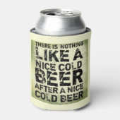 ビールは冷たいビールに限おもしろいるモダン 缶クーラー (缶正面)