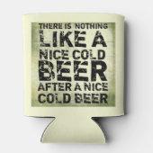 ビールは冷たいビールに限おもしろいるモダン 缶クーラー (裏面)