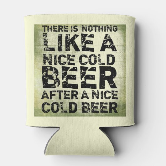 ビールは冷たいビールに限おもしろいるモダン 缶クーラー (裏面)