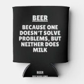ビールは問題を解決しないから 缶クーラー (正面)