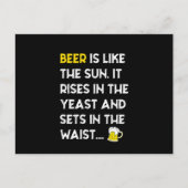 ビールは太陽ビールのことわざのようおもしろいなユーモア インビテーションポストカード (正面)