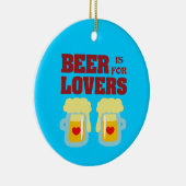 ビールは恋人向きだ セラミックオーナメント (右)