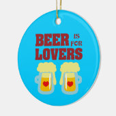 ビールは恋人向きだ セラミックオーナメント (左)