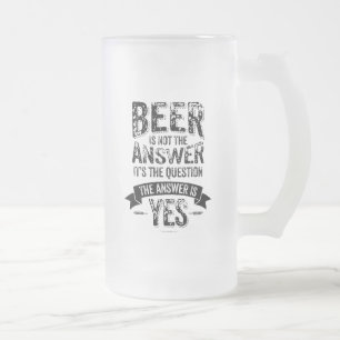 ビールは曇りガラスビアマグの答えではない フロストグラスビールジョッキ