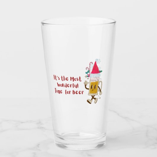 ビールは最高に素晴らしい時間だ タンブラーグラス (正面)