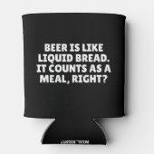 ビールは液状のパンのようクールだ 缶クーラー (裏面)