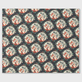 ビールは無いクリスマスキツネ ラッピングペーパー (フラット)