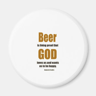 ビールは生きがいがある… マグネット