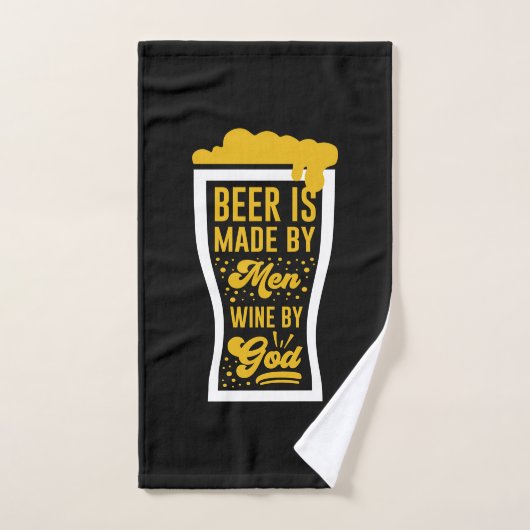 ビールは男が造る ハンドタオル (ハンドタオル)