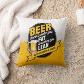 ビールは痩せる クッション (ブランケット)