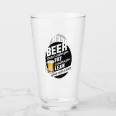 ビールは痩せる タンブラーグラス (正面)