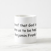 "ビールは神が私達を愛し、t…ほしいと思うこと証拠です コーヒーマグカップ (中央)