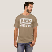 ビールは私のヨガと言う ビール Tシャツ (正面フル)