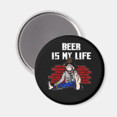 ビールは私のライフマグネット マグネット (正面/裏面)