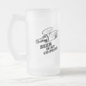 ビールは私の副操縦士のTシャツです フロストグラスビールジョッキ (左)