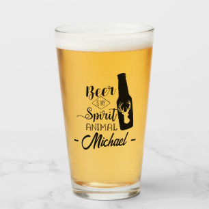 ビールは私の動物名おもしろいビールだ タンブラーグラス