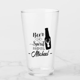 ビールは私の動物名おもしろいビールだ タンブラーグラス