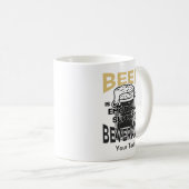 ビールは私の心を支える飲み物 コーヒーマグカップ (正面右)