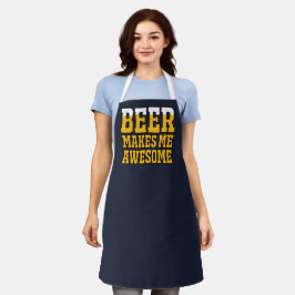 ビールは私を超人にする エプロン