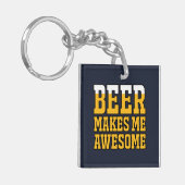 ビールは私を超人にする キーホルダー (正面左)