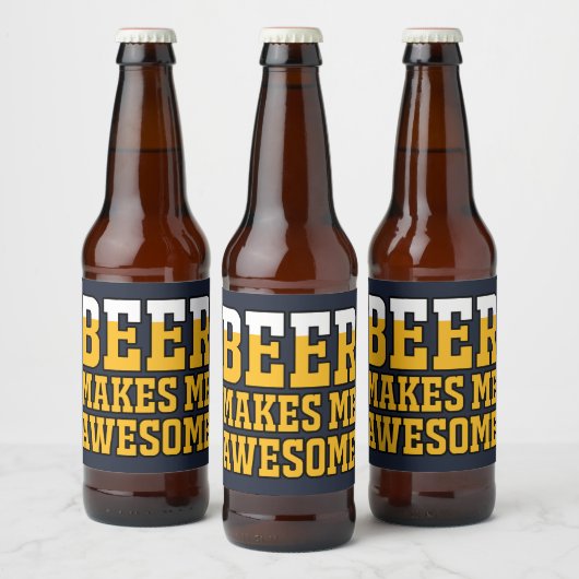 ビールは私を超人にする ビールラベル (ボトル)