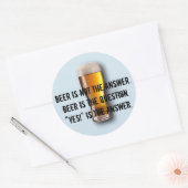 ビールは答えではないです。 ステッカー (封筒)