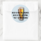 ビールは答えではないです。 ステッカー (バッグ)