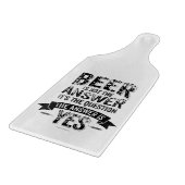 ビールは答えではない カッティングボード (角)