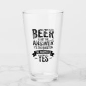 ビールは答えにならない タンブラーグラス (正面)