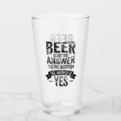 ビールは答えにならない タンブラーグラス (裏面)