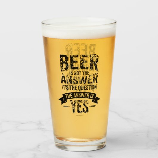 ビールは答えにならない タンブラーグラス (ドリンク正面)
