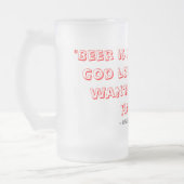 "ビールは証拠です。" フロストグラスビールジョッキ (左)
