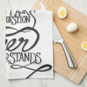 ビールは間抜けな質問台所タオルを頼みません キッチンタオル (四つ折り)