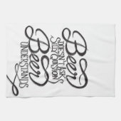 ビールは間抜けな質問台所タオルを頼みません キッチンタオル (横)