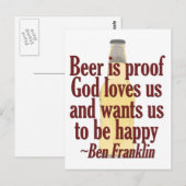 ビールは飲めない ポストカード (正面/裏面)