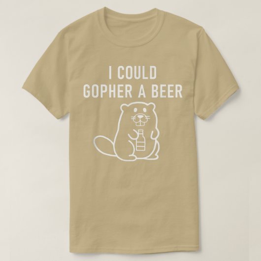 ビールもパンジョークもおもしろいサルカスティも飲めた Tシャツ (デザイン正面)