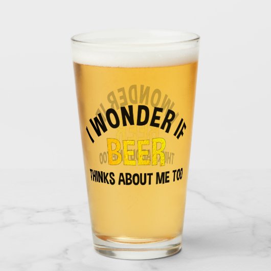 ビールも私のことを考えているのかな タンブラーグラス (ドリンク正面)