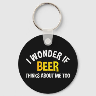 ビールも私のことを考えているのだろうか キーホルダー