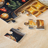 ビールや魚介類を好む人のためのパターン。 ジグソーパズル (側面)