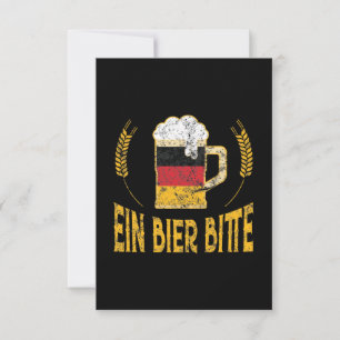 ビールをお願い ドイツ国旗 1杯お願いします カード