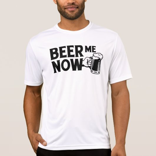 ビールをください  Tシャツ (正面)