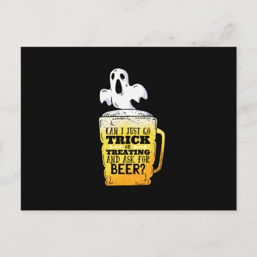 ビールをごまかす ポストカード (正面)
