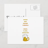 ビールをもう1杯飲む ポストカード (正面/裏面)