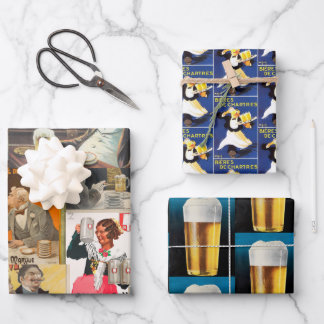 ビールをテーマにしたバラエティーパック ラッピングペーパーシート