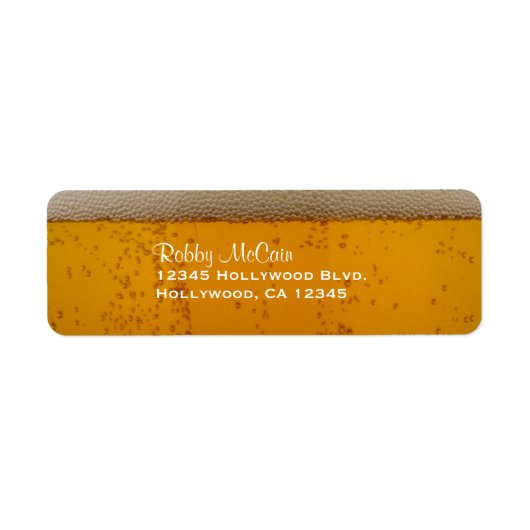 ビールをテーマにしたラベル ラベル (正面)